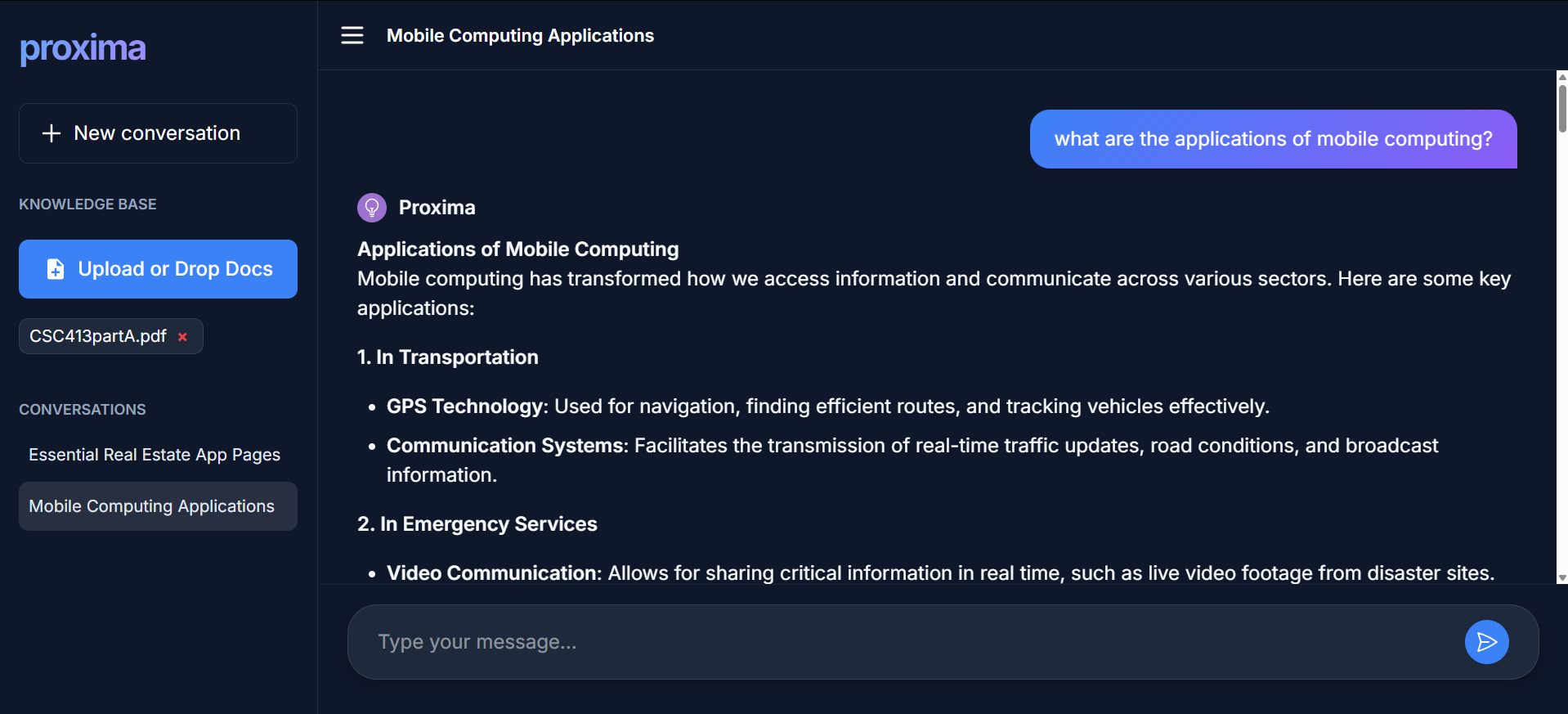 Proxima Document Assistant